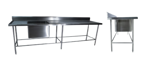 Mesa con tarja izquierda